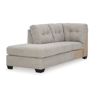 Ashley Furniture Mahoney 2-Piece Polyester L-Shaped Sectional Sofa w/Left Arm Chaise Facing