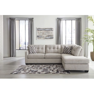 Ashley Furniture Mahoney 2-Piece Polyester L-Shaped Sectional Sofa w/Right Arm Chaise Facing
