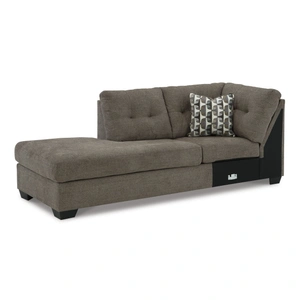 Ashley Furniture Mahoney 2-Piece Polyester L-Shaped Sectional Sleeper w/Left Arm Chaise Facing
