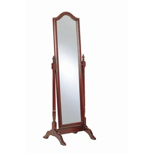 Coaster Cabot Rectangular Cheval Mirror with Arched Top, Merlot