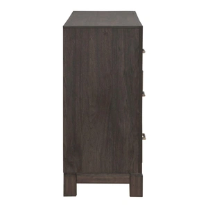 Liberty Furniture Modern Edge Wood Dresser w/6 Drawers & 2 Doors, Caffe