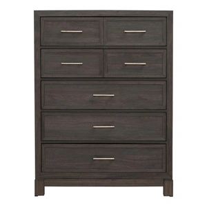 Liberty Furniture Modern Edge Wood Chest w/5 Drawers, Caffe