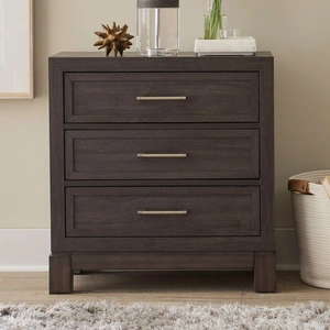 Liberty Furniture Modern Edge Upholstered Bedroom Set | Caffe Finish, Caffe