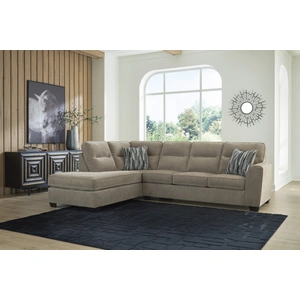 Ashley Furniture Olten L-Shaped Polyester 2-Piece Sectional with LAF Chaise, Mocha