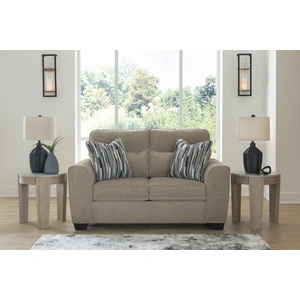 Ashley Furniture Olten Transitional Loveseat | Mocha Upholstery, Mocha