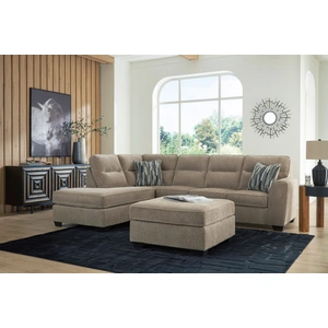 Ashley Furniture Olten L-Shaped Polyester 2-Piece Sectional with LAF Chaise, Mocha