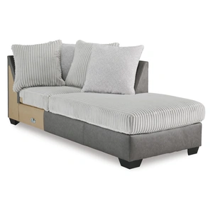 Ashley Furniture WRS SM Clairette Court Fabric Corner Chaise, Right Arm Facing, Alloy