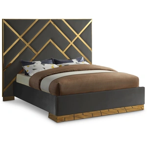 Meridian Furniture Vector Velvet Bed