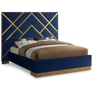 Meridian Furniture Vector Velvet Bed