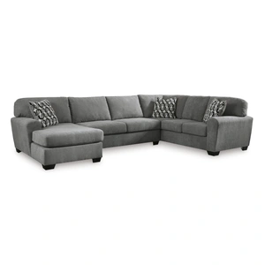 Ashley Furniture Birkdale Court Fabric Left 3-Piece Sectional w/Chaise, Gray