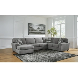 Ashley Furniture Birkdale Court Fabric Left 3-Piece Sectional w/Chaise, Gray