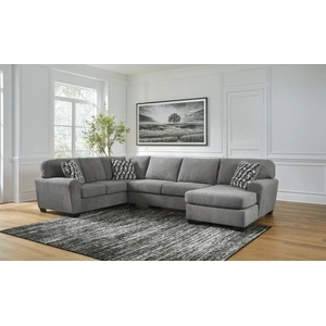 Ashley Furniture Birkdale Court Fabric Right 3-Piece Sectional w/Chaise, Gray