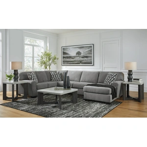 Ashley Furniture Birkdale Court Fabric Right 3-Piece Sectional w/Chaise, Gray