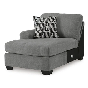Ashley Furniture Birkdale Court Fabric Right 3-Piece Sectional w/Chaise, Gray