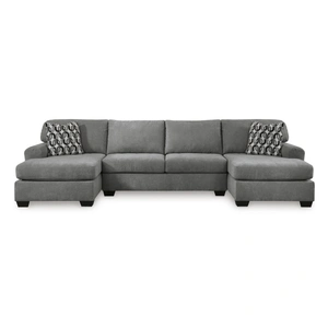 Ashley Furniture Birkdale Court Fabric 3-Piece Sectional, Gray