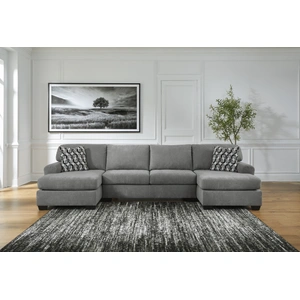 Ashley Furniture Birkdale Court Fabric 3-Piece Sectional, Gray