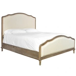 Universal Furniture Devon Fabric/Wood Panel Bed, Studio