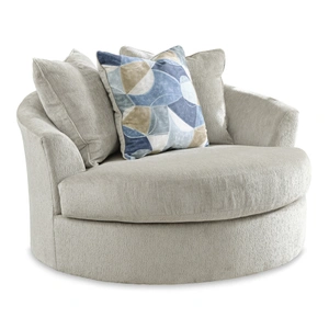 Ashley Furniture Maxon Place Fabric Oversized Swivel Accent Chair