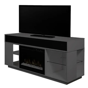 Modern Art SM Audio Flex 64-inch TV Console w/Swing Doors, Grey