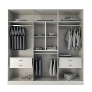Manhattan Comfort Eldridge 4-Drawer He/She Freestanding Armoire 