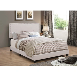 Coaster Boyd Fabric Upholstered Bed w/Nailhead Trim