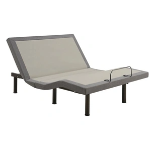 Coaster Negan Adjustable Bed Base with Wireless Remote, Grey/Black