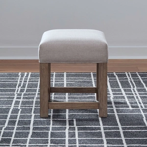 Liberty Furniture Corso Polyester/Wood Console Stool, Natural & Taupe