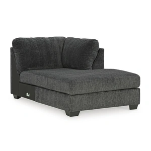 Ashley Furniture Biddeford 2-Piece Polyester L-Shaped Sectional w/Right Arm Chaise Facing