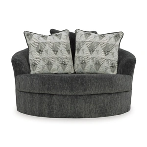 Ashley Furniture Biddeford Polyester Oversized Swivel Accent Chair