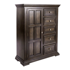 Liberty Furniture Big Valley 5-Drawer Wood Chest with Door | Bedroom Storage