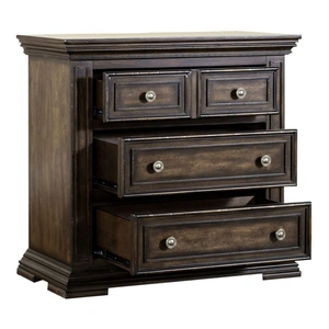 Liberty Furniture Big Valley 3-Drawer Bedside Chest with Charging Station