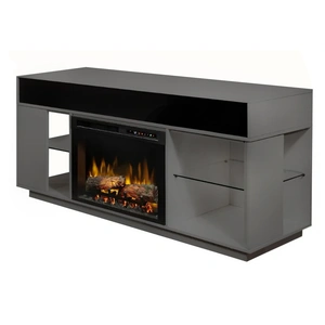 Modern Art SM Audio Flex 64-inch TV Console w/Swing Doors, Grey