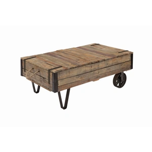 Kincaid Modern Classics Rectangular Industral Cart Cocktail Table, Beige