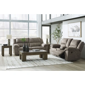 Ashley Furniture Laresview Polyester Reclining Living Room Set, Fossil