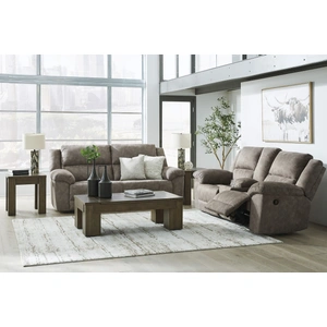 Ashley Furniture Laresview Polyester Reclining Living Room Set, Fossil