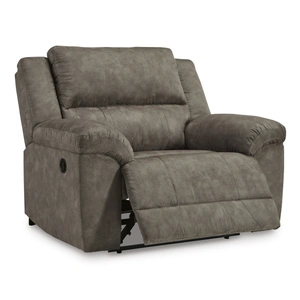 Ashley Furniture Laresview Faux Leather Zero Wall Wide Seat Recliner, Fossil