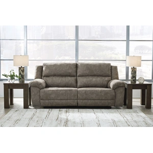 Ashley Furniture Laresview Polyester Reclining Sofa, Fossil