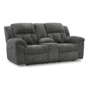 Ashley Furniture Frohn Polyester Reclining Loveseat w/Console