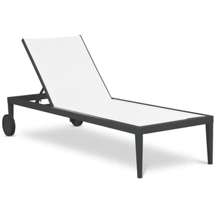 Meridian Furniture Nizuc Outdoor Patio Adjustable Sun Chaise Lounge Chair with Aluminum Frame