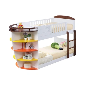 ACME Neptune Bunk Bed, Twin/Twin Size, White/Chocolate