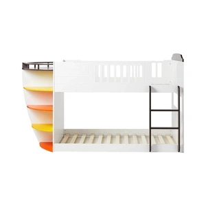 ACME Neptune Bunk Bed, Twin/Twin Size, White/Chocolate