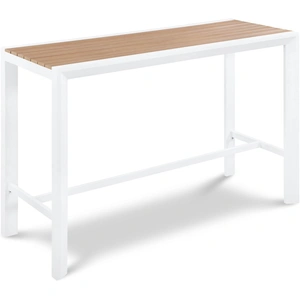 Meridian Furniture Nizuc 59.5-inch Outdoor Patio Rectangular Aluminum Bar Table