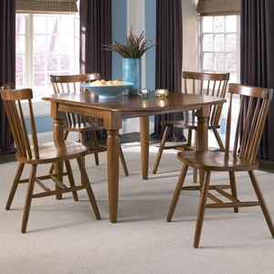 Liberty Furniture Creations Oval Drop-Leaf Dining Set | Tobacco Wood, Tobacco