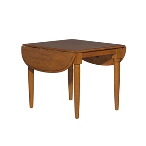 Liberty Furniture Creations Oval Wood Drop-Leaf Dining Table | Tobacco Finish, Tobacco