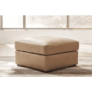 Ashley Furniture WRS Bandon Leather Oversized Accent Ottoman, Toffee