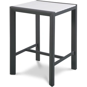Meridian Furniture Nizuc 27.5-inch Outdoor Patio Square Aluminum Bar Table