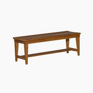 Liberty Furniture Hearthstone Ridge Wood Bench, Tobacco