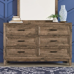 Liberty Furniture Ridgecrest Wood Panel Bedroom Set | Cobblestone Finish, Cobblestone