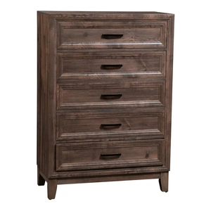 Liberty Furniture Ridgecrest Wood Chest w/5 Drawers, Cobblestone