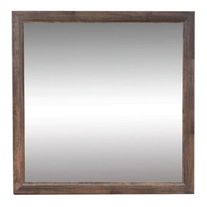 Liberty Furniture Ridgecrest Square Wood/Glass Mirror, Cobblestone
